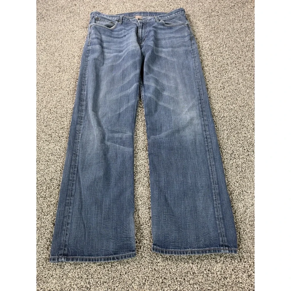 Banana Republic Relaxed Straight Jeans Men's Size 35X32 Blue Baggy
